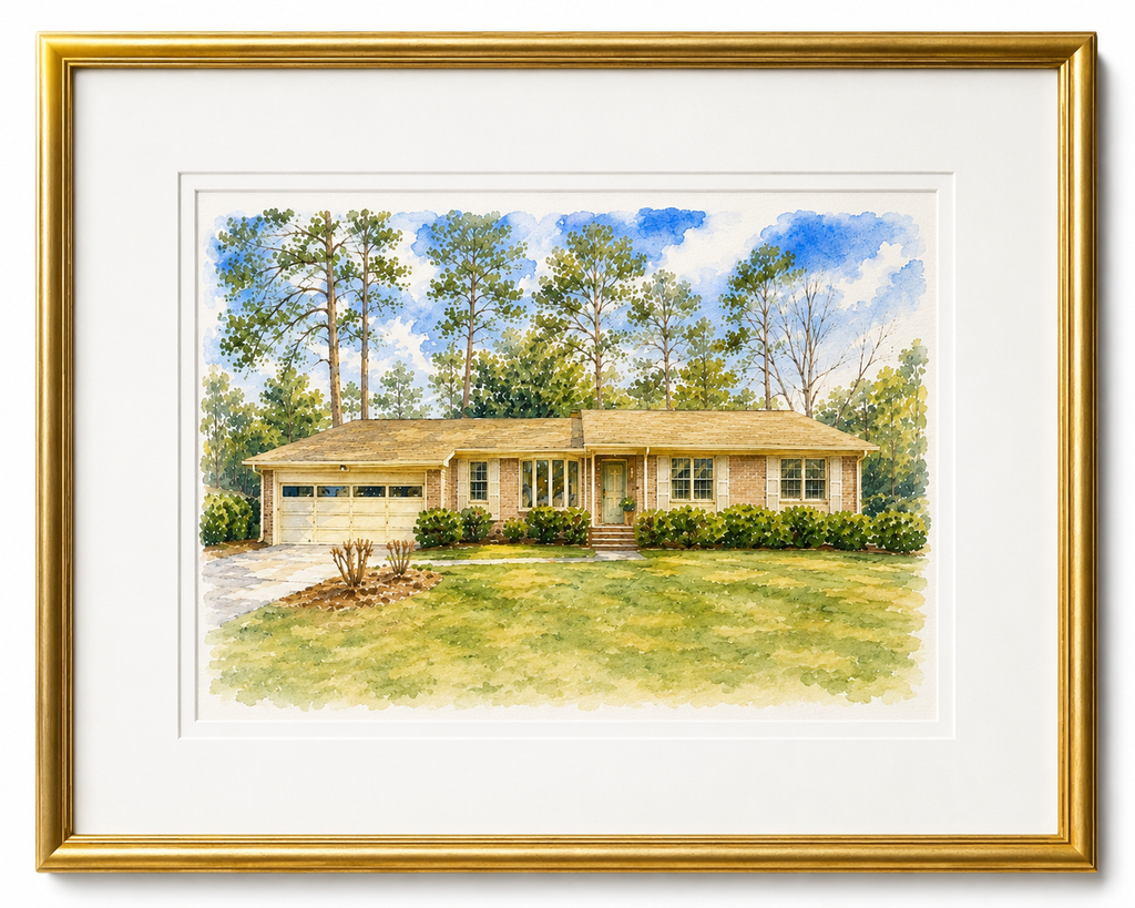 Custom Hand Painted Heirloom Portrait