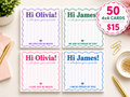 Lunch box cards