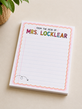 Teacher note pad