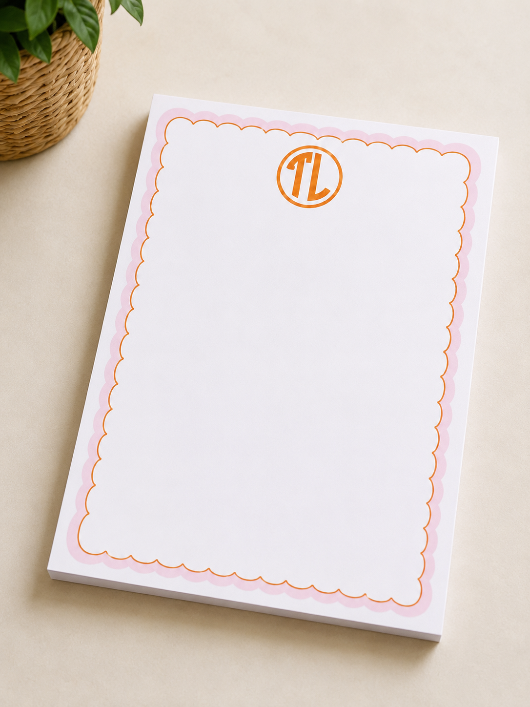 Monogram note pad