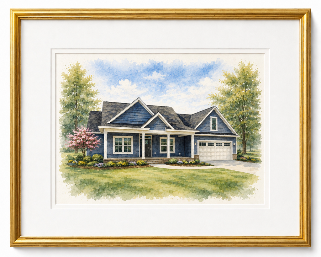 Custom Hand Painted Heirloom Portrait