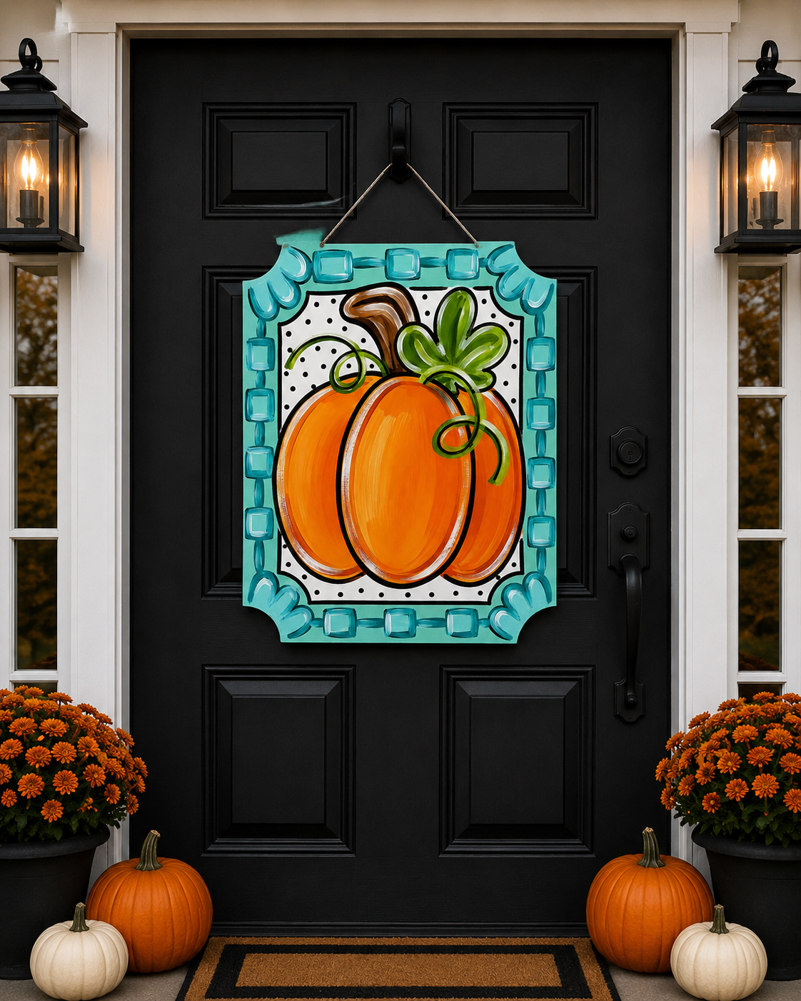Pumpkin Door Hanger