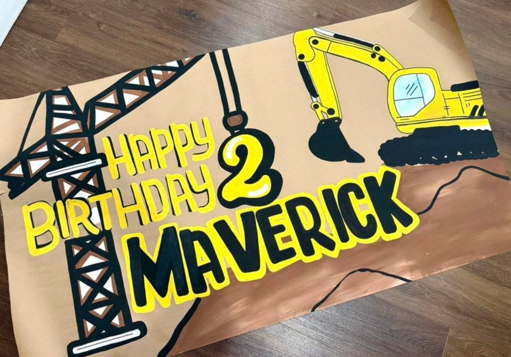 Custom Hand Painted Celebration Banner