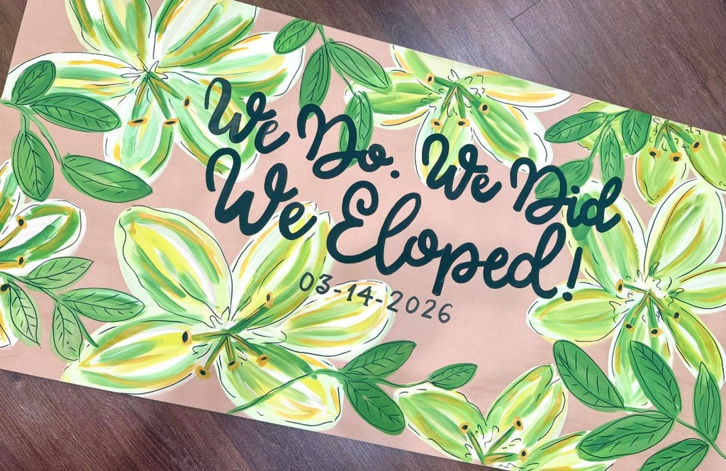 Custom Hand Painted Celebration Banner
