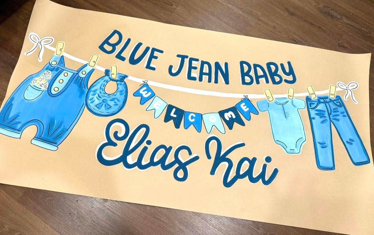 Custom Hand Painted Celebration Banner