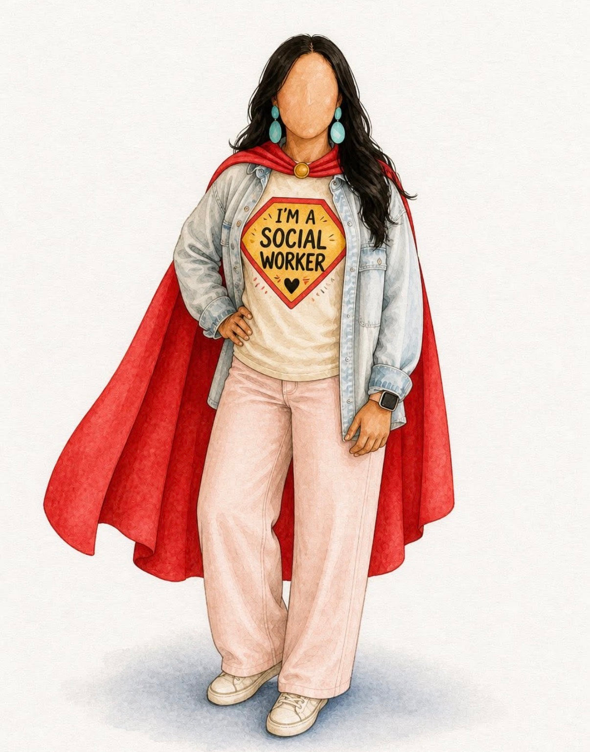 Custom Hand Painted Teacher Appreciation Portrait