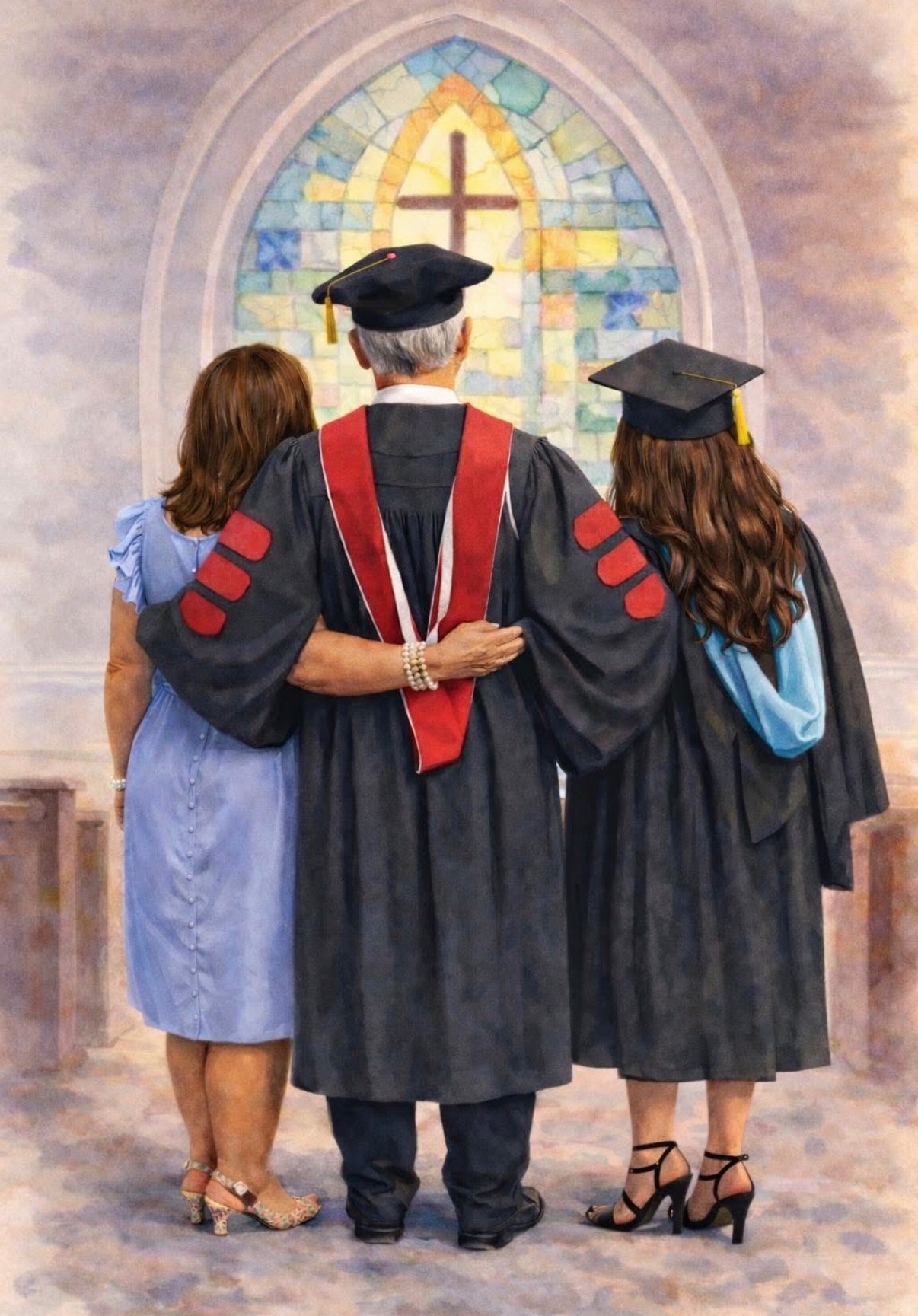 Custom Hand Painted Heirloom Portrait