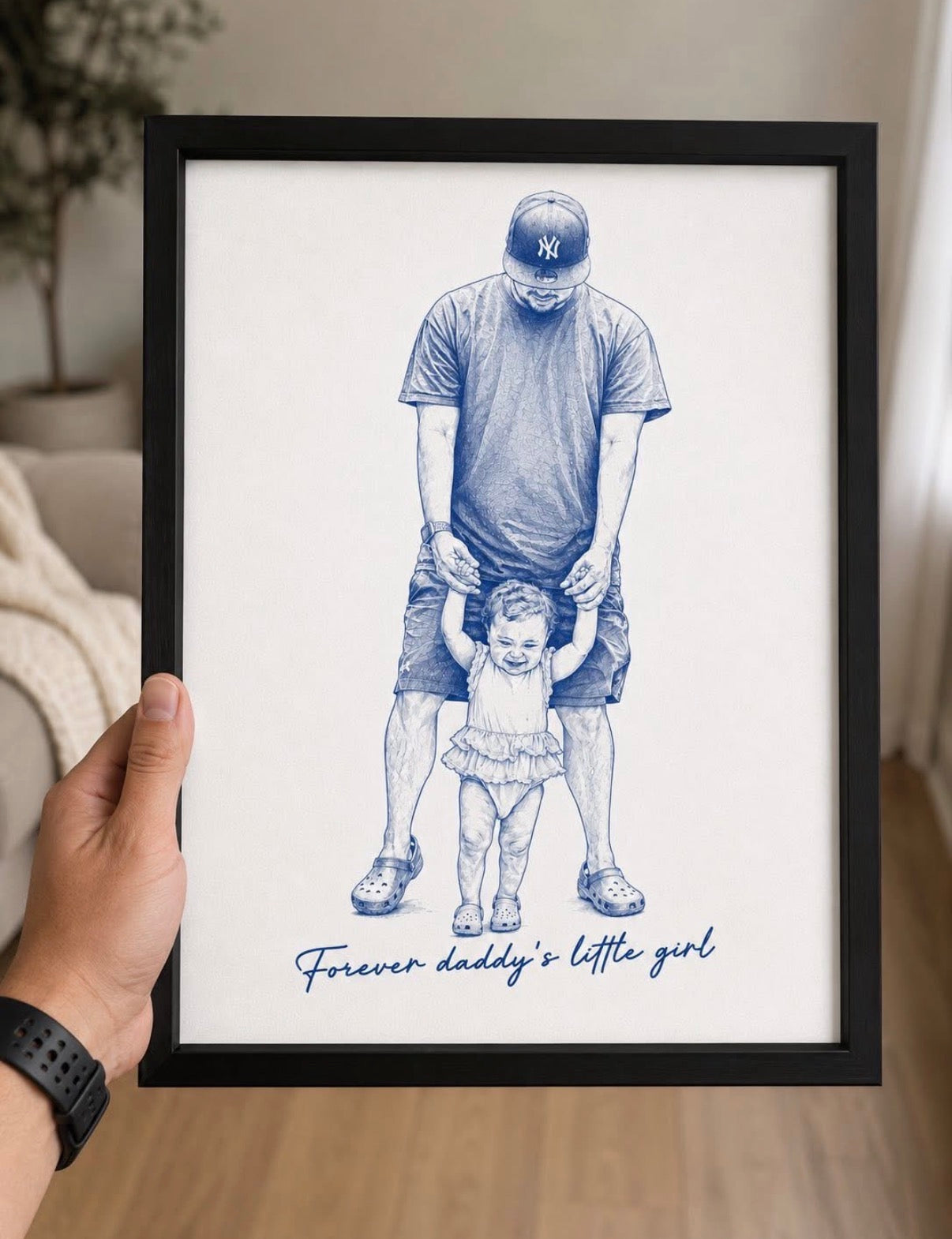 Custom Hand Painted Heirloom Portrait