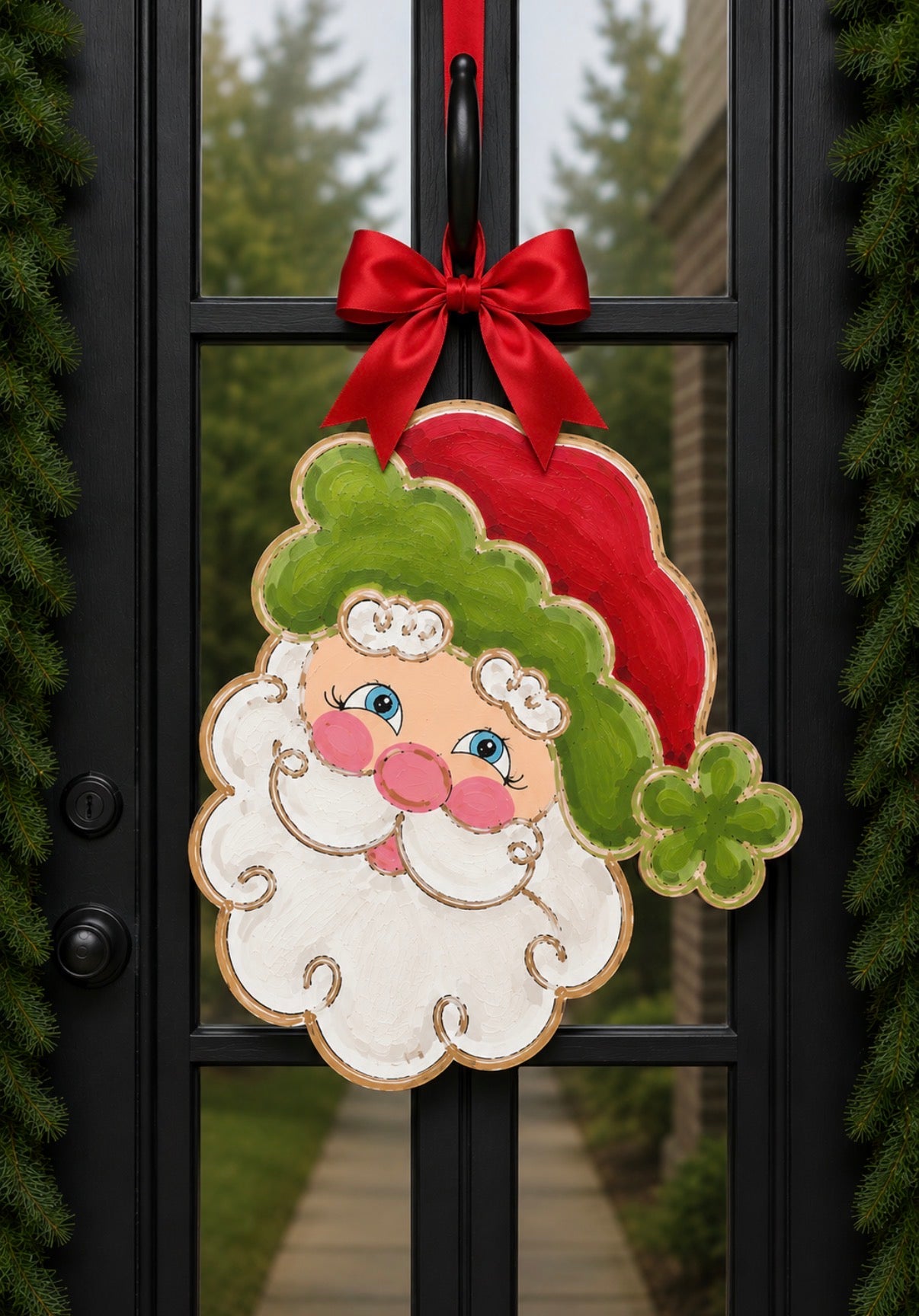 JUMBO Santa Door Hanger